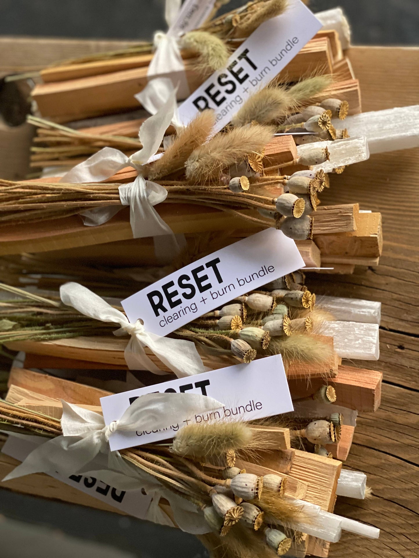 RESET | Clearing + Burn Bundle - Poppy and Selenite