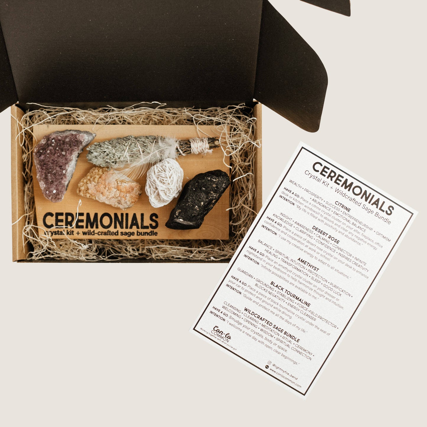 Ceremonials - Crystal Kit and Sage Bundle