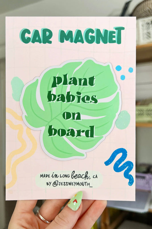 Plant Babies on Board Magnet
