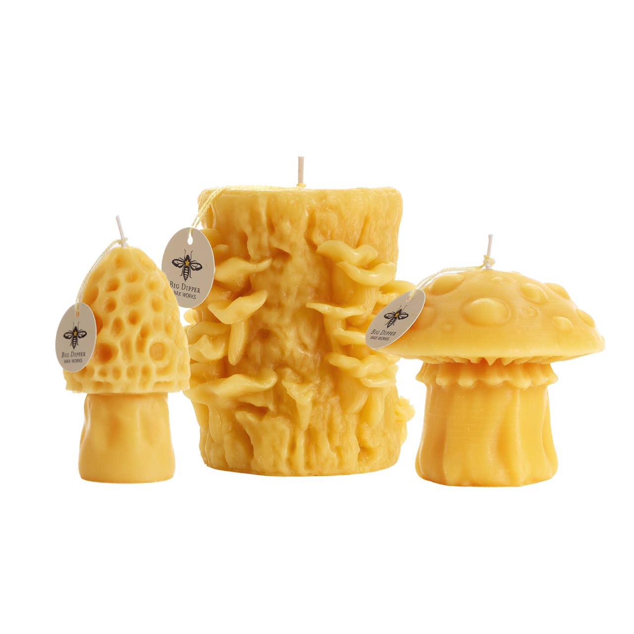 Amanita Mushroom Beeswax Candle