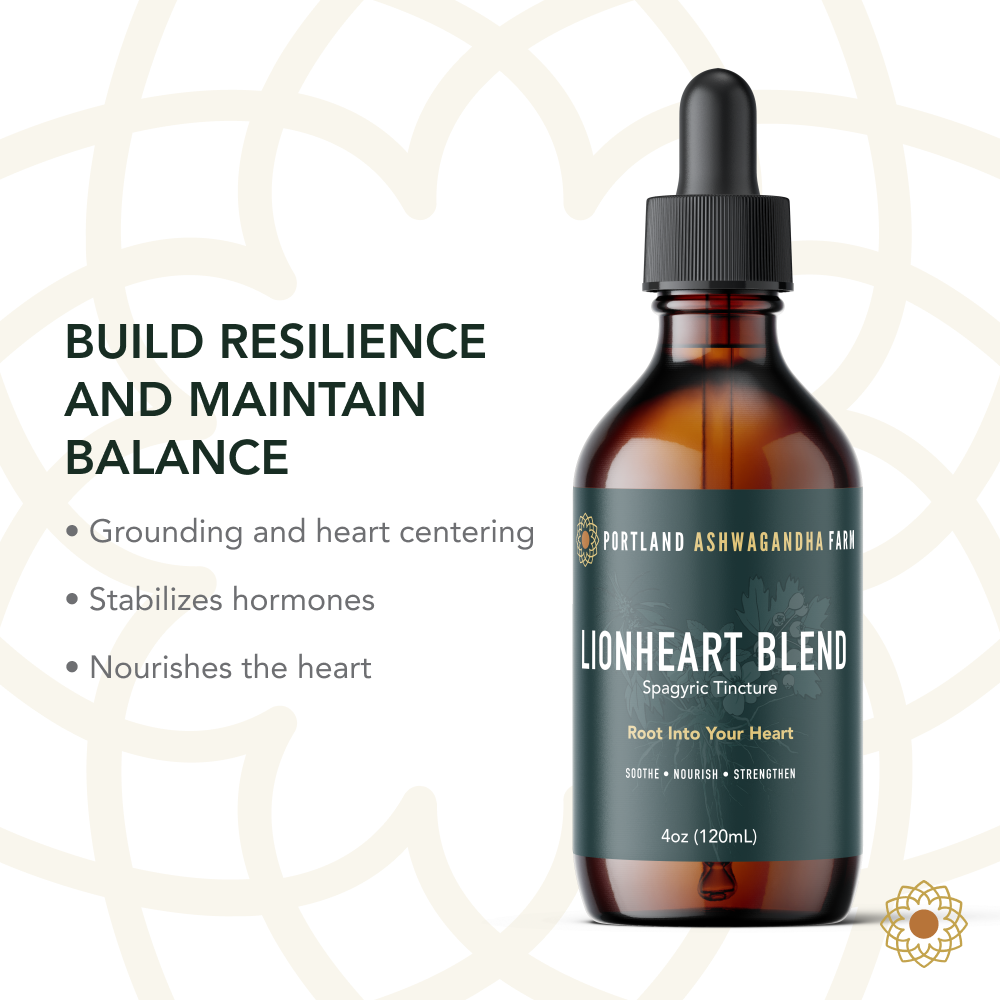 Lionheart Blend - Fresh Spagyric Tincture: 4oz
