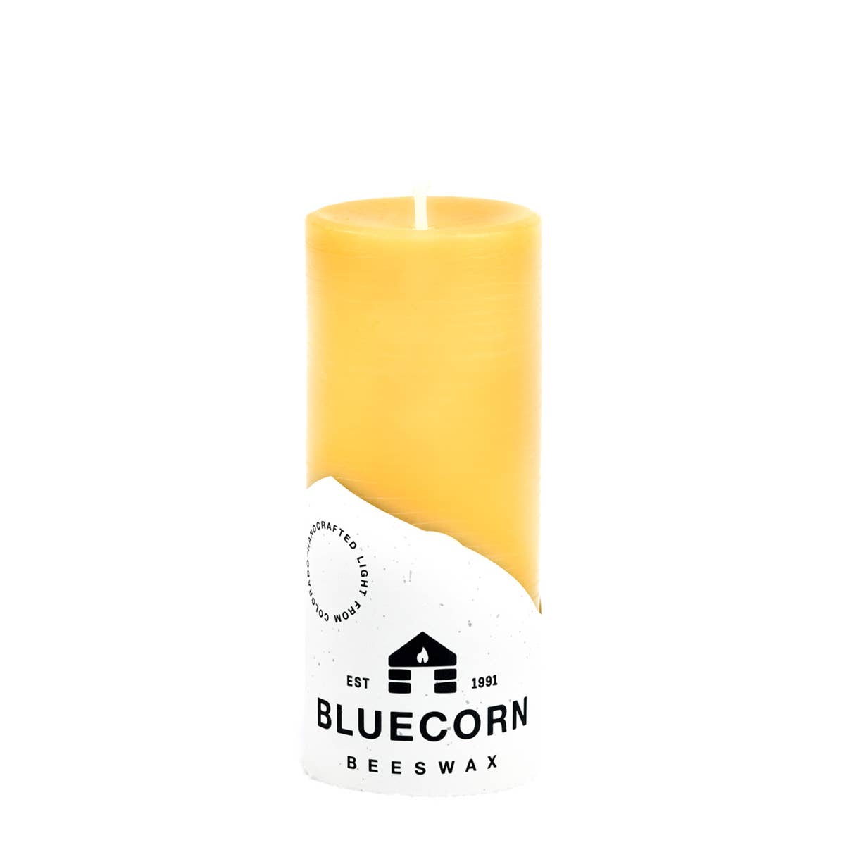 Apricot 100% Pure Natural Beeswax Pillar Candles: 3" x 6"