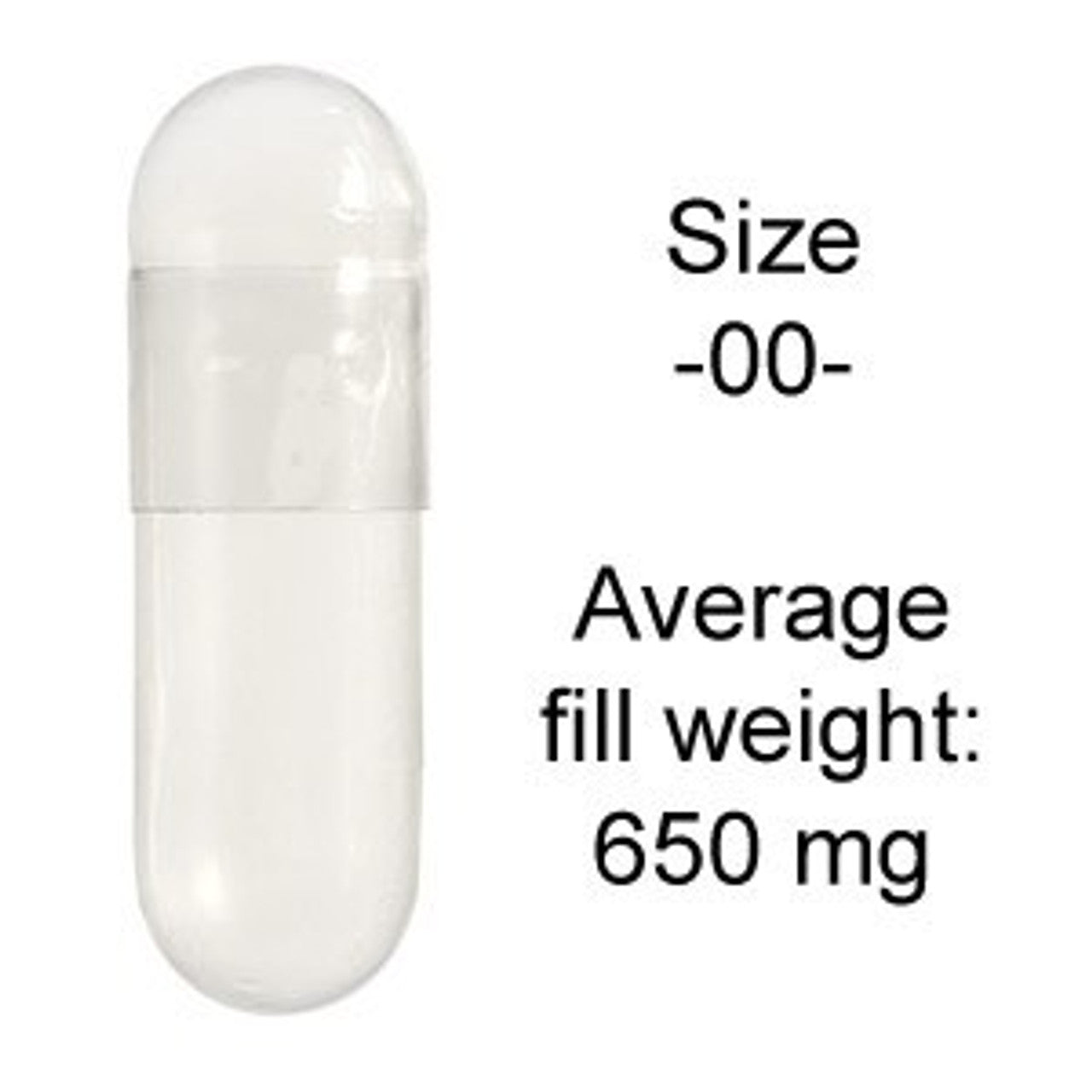 Empty vegetable capsules -00- (100)