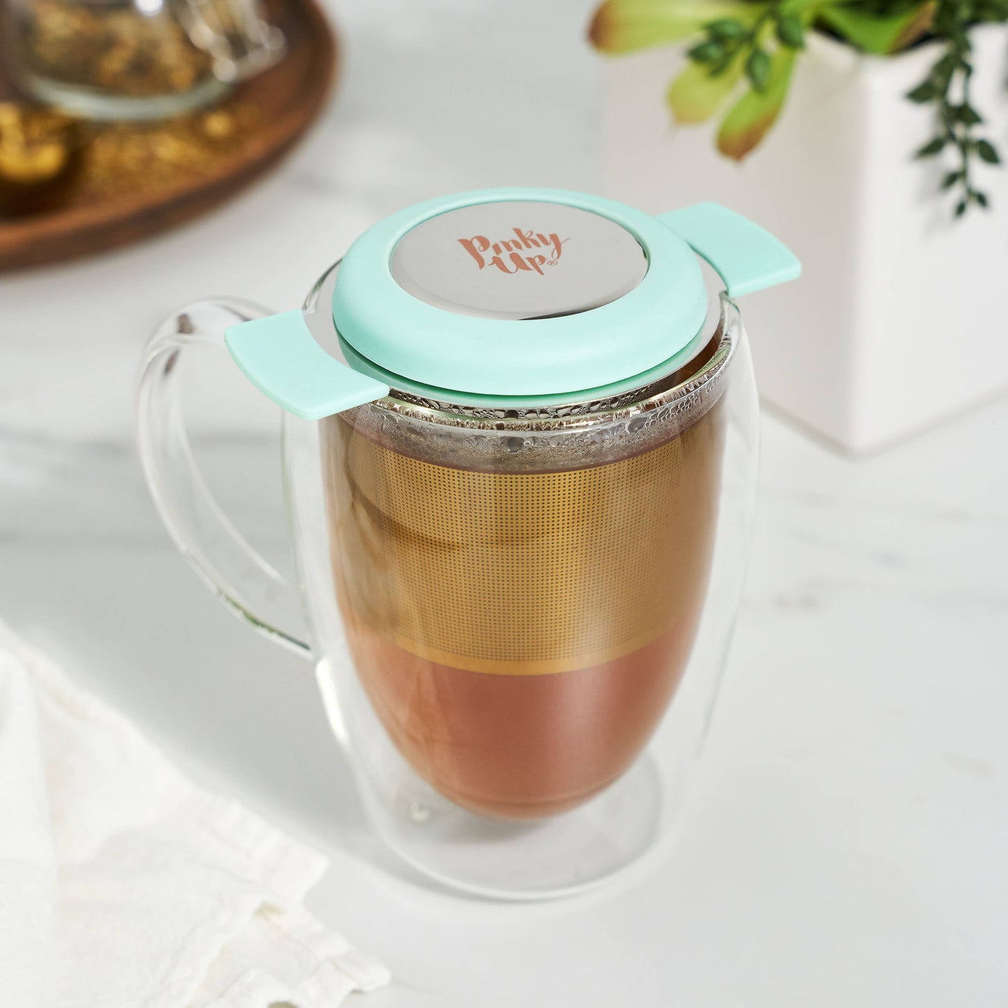 Erin™ Double-Winged Universal Loose Leaf Tea Infuser w/ Lid