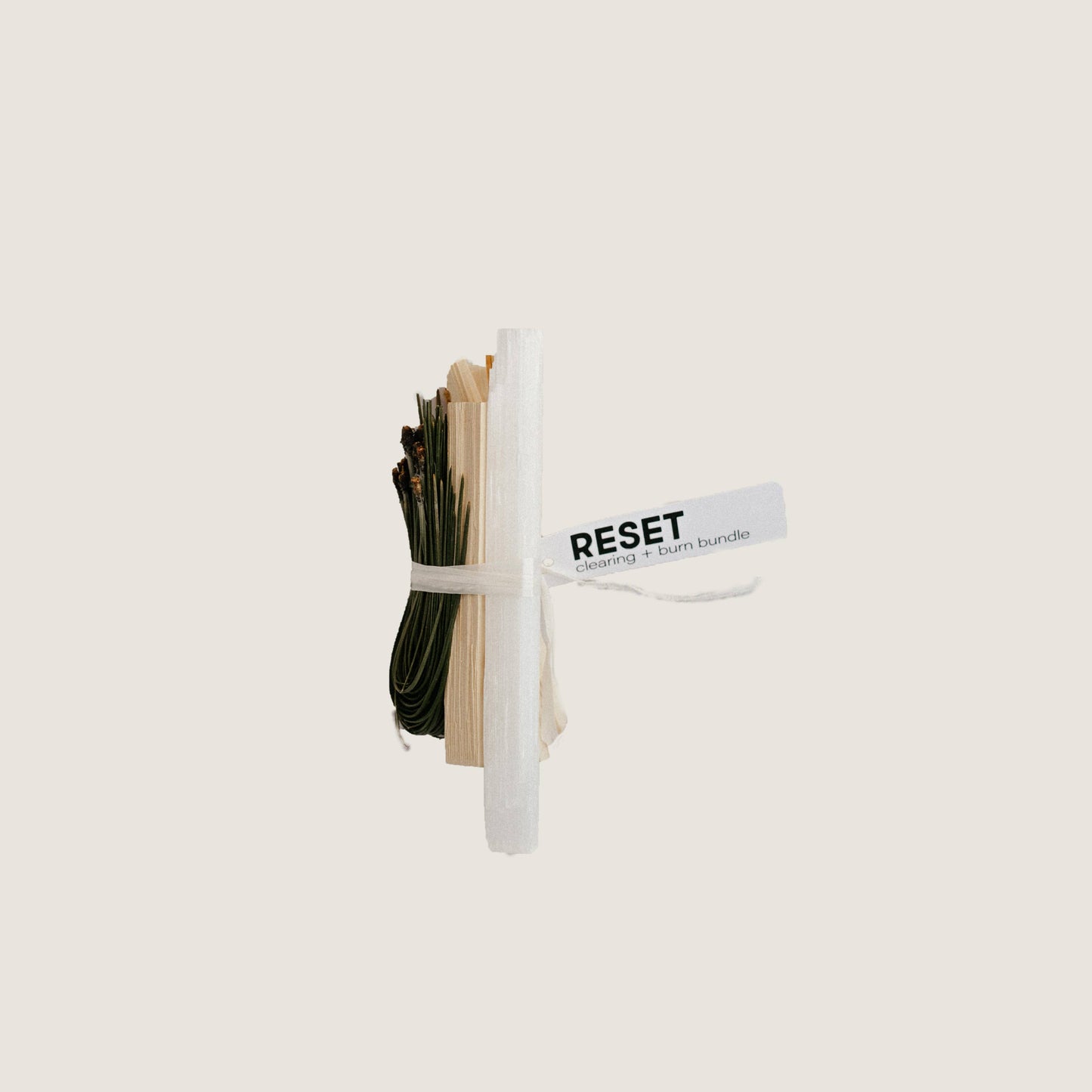 RESET | Clearing + Burn Bundle - Pine and Selenite Wand