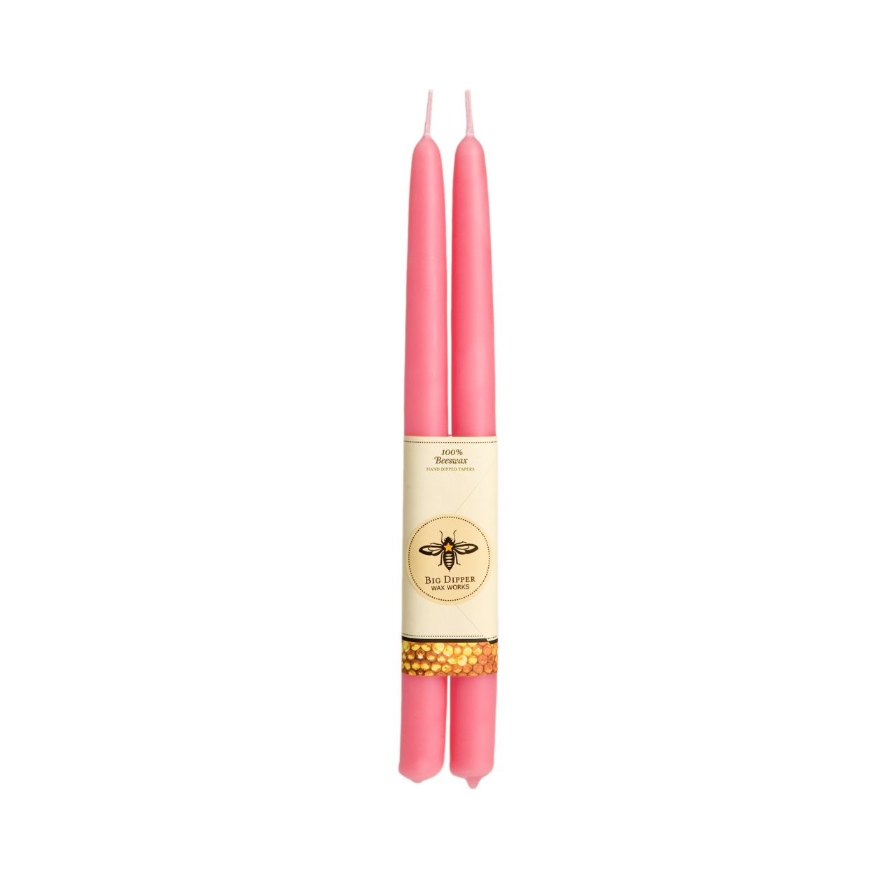 Black Tapers: Standard (12" x 7/8"): Beeswax