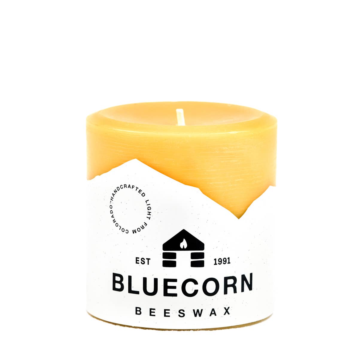 Pillar Beeswax Candles: Raw: 2" x 4.5"