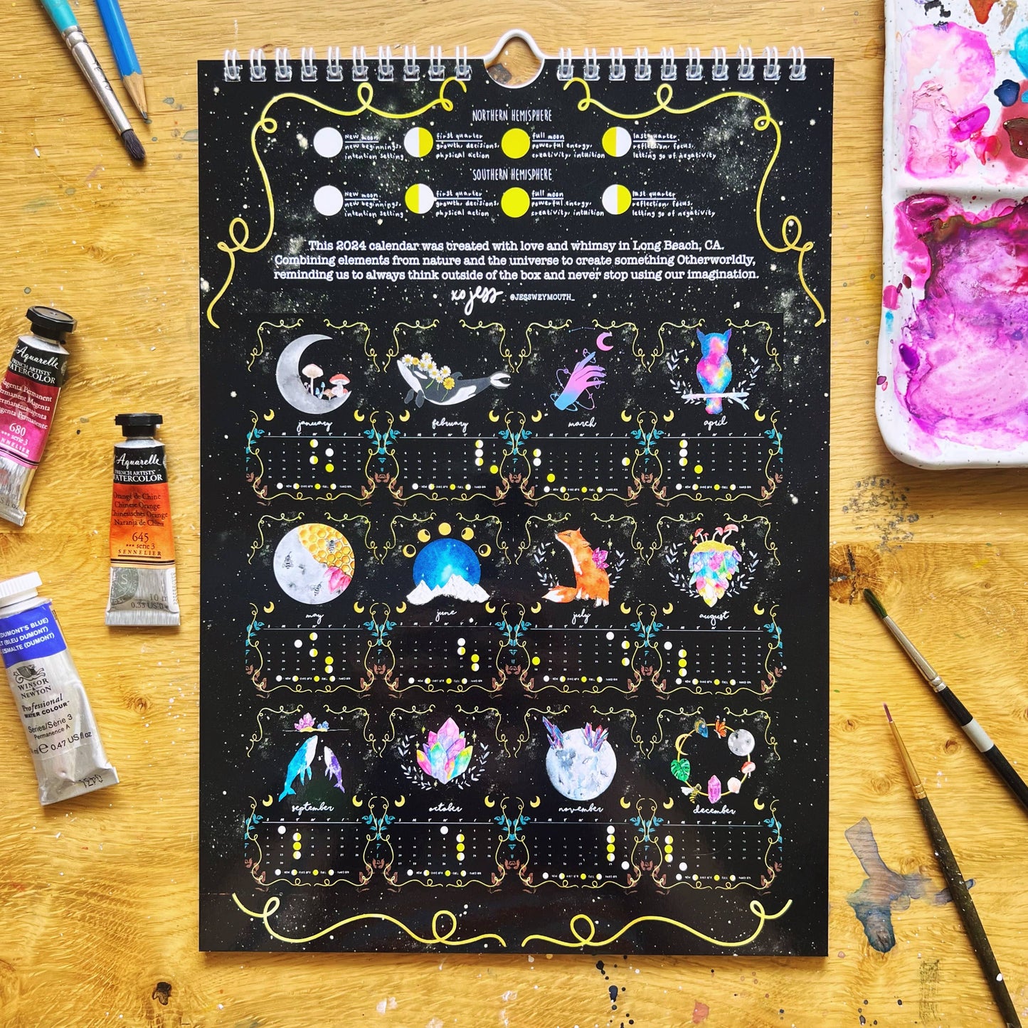 Otherwordly Flora & Fauna Calendar 2024