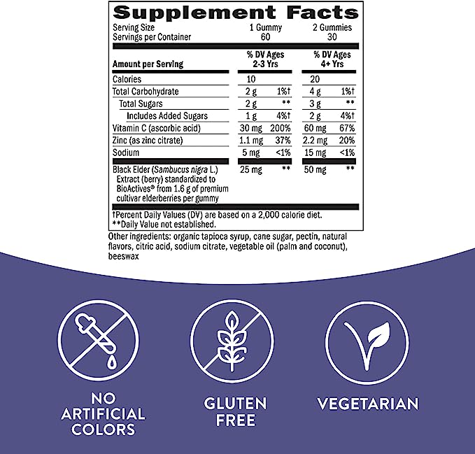 Sambucus for kids 60 gummies