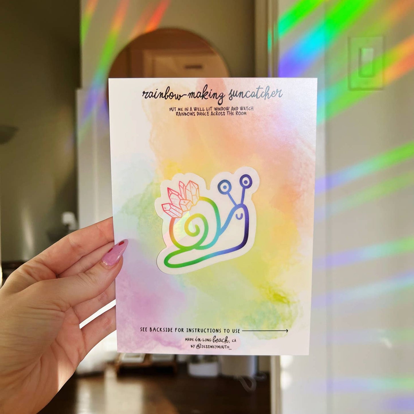 Snail Suncatcher Window Decal