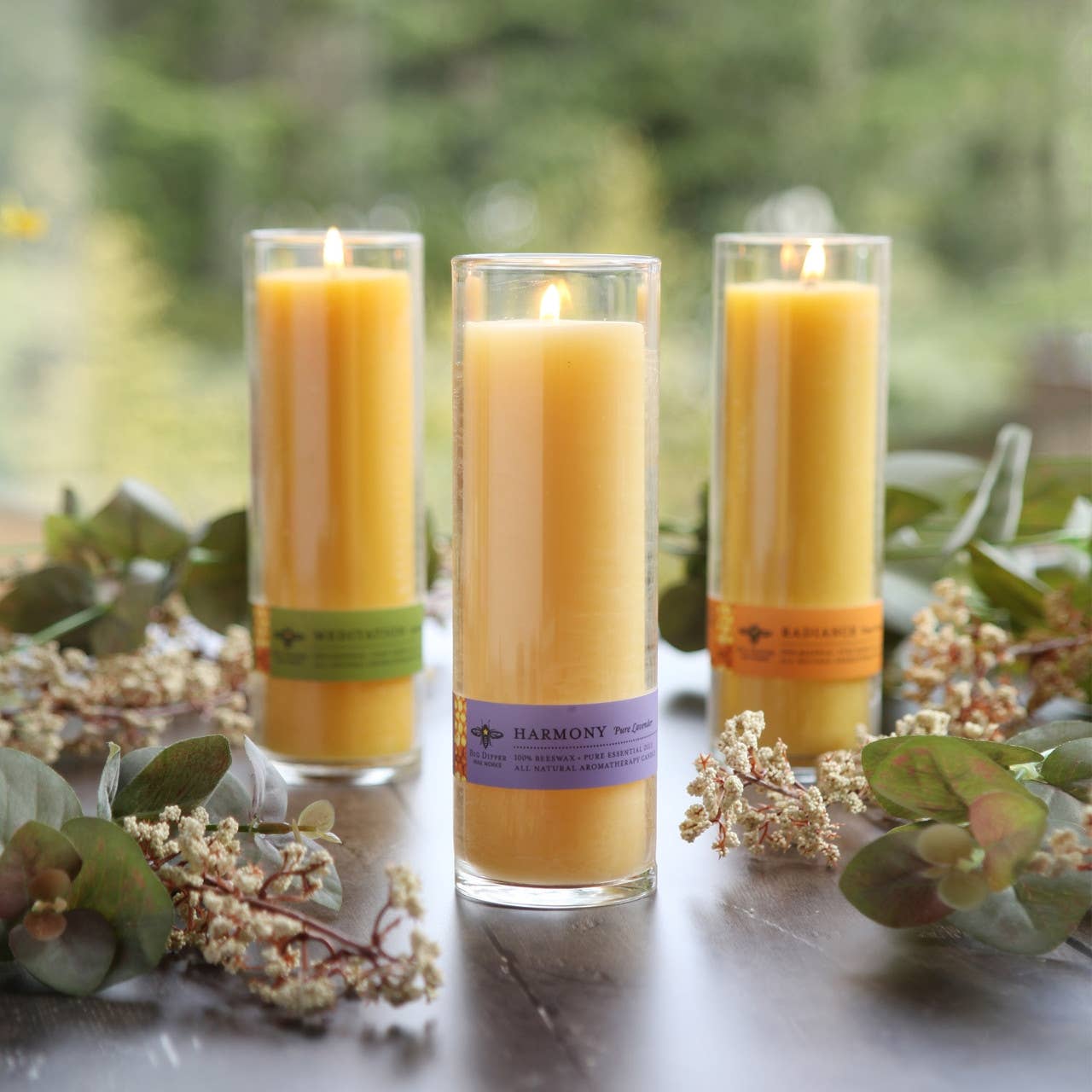 Sanctuary Glasses: Beeswax Candle