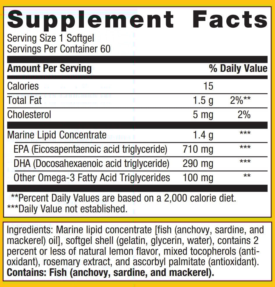 OmegaGenics EPA-DHA 1000:  120 softgels