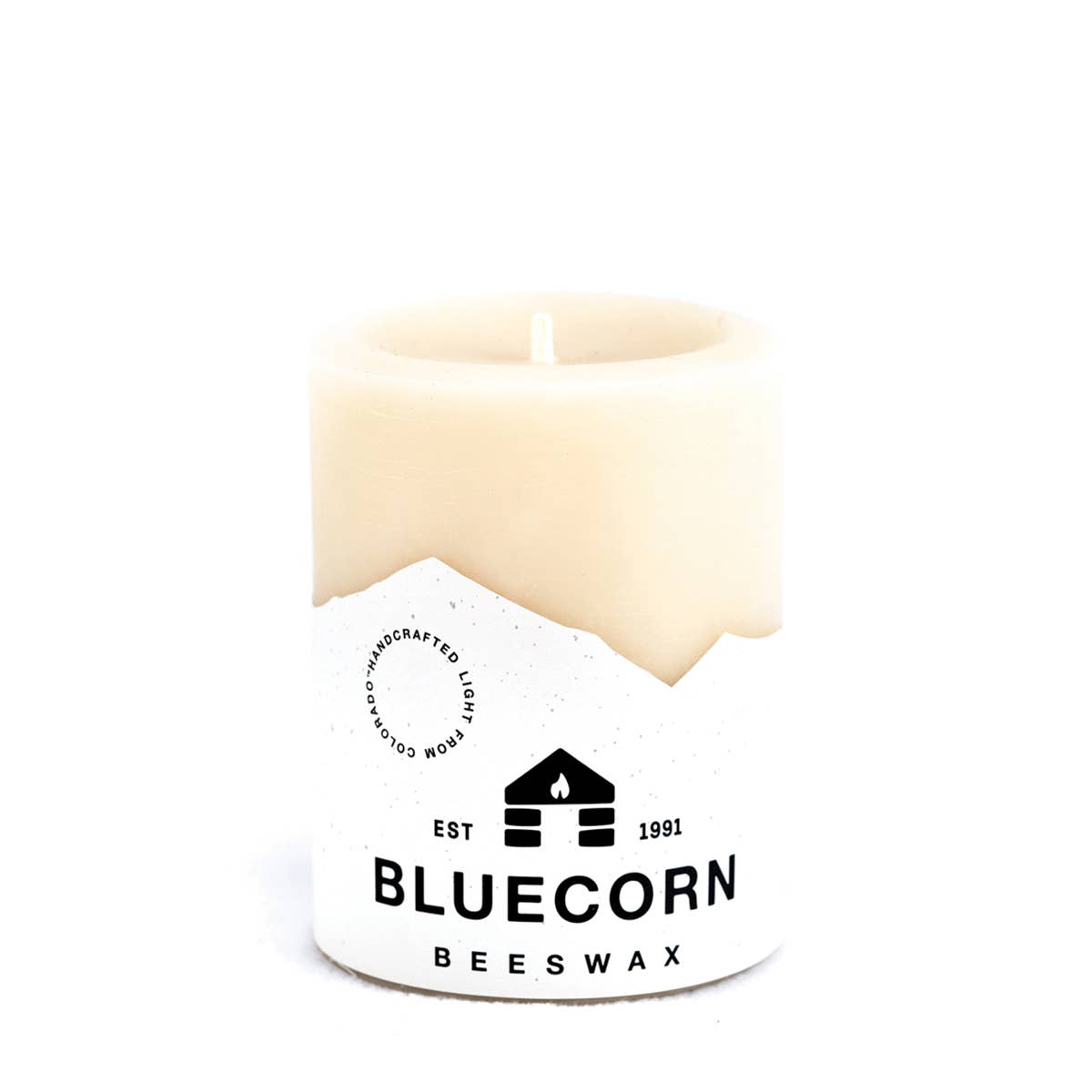 Apricot 100% Pure Natural Beeswax Pillar Candles: 3" x 6"