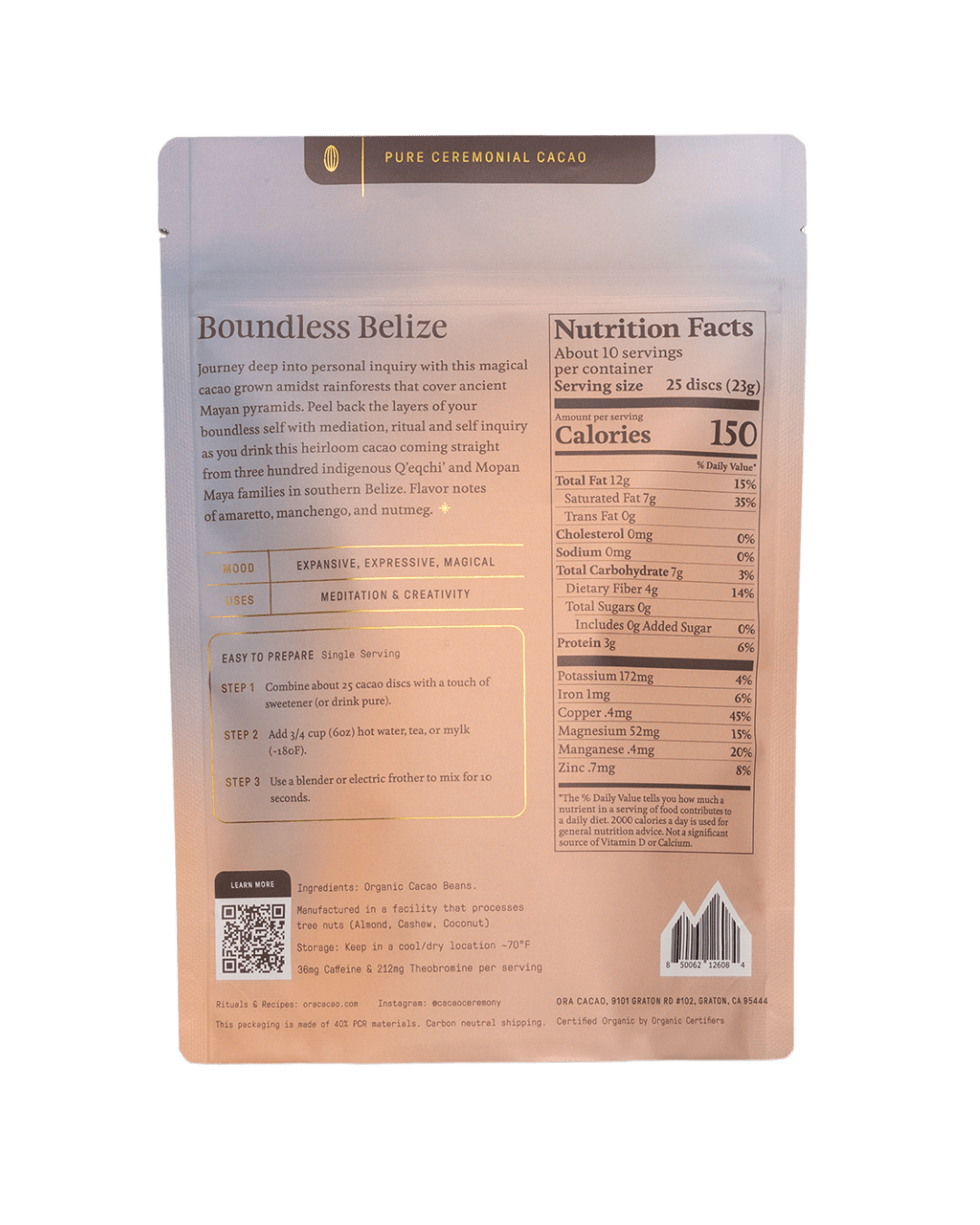 Boundless Belize 1oz packet
