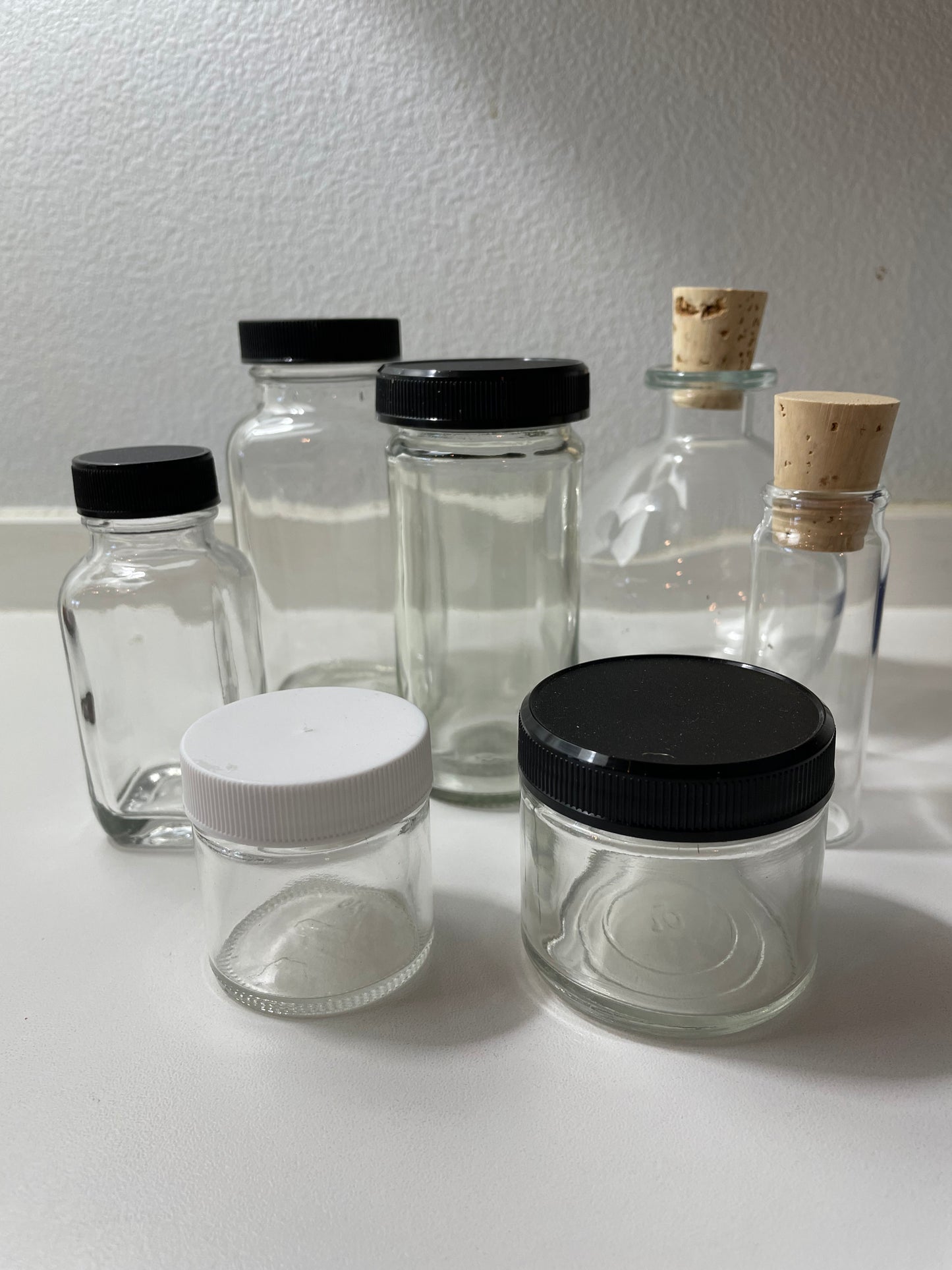 Clear Glass Jars & Bottles