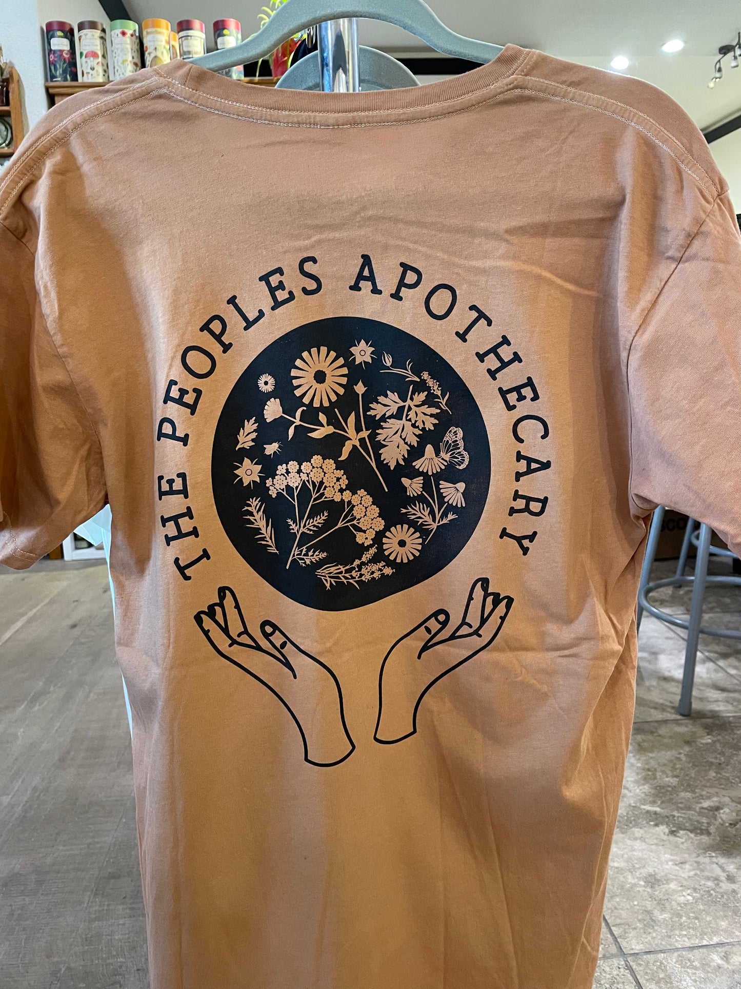 Organic Botanically Dyed TShirt w/algae ink