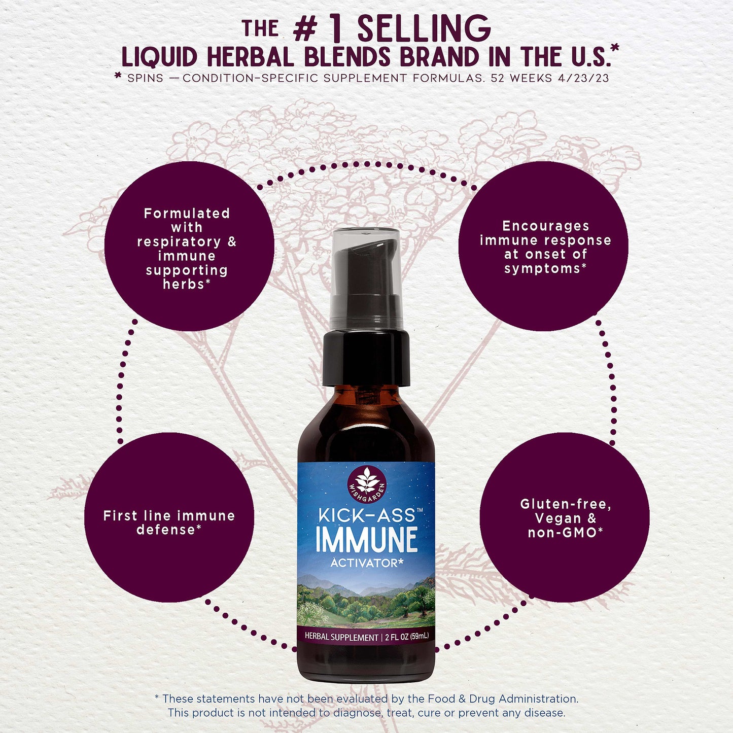 Kick-Ass Immune Activator 2oz dropper