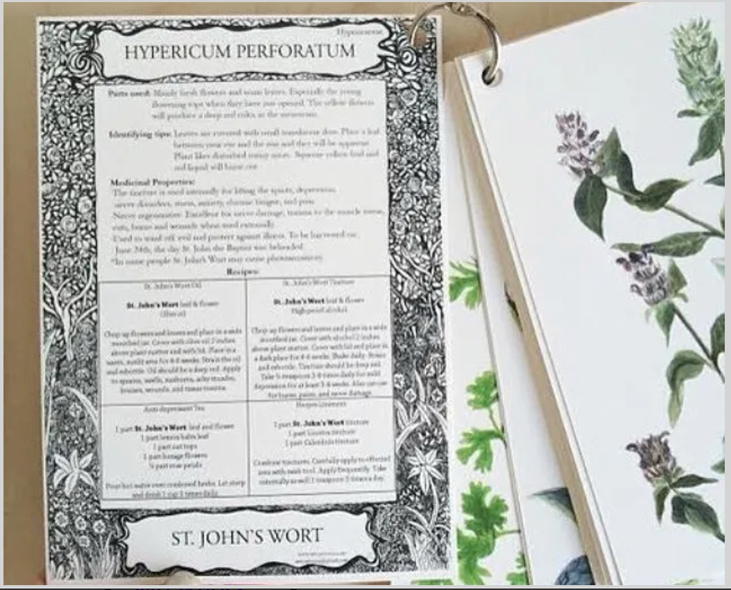 Tularosa Botanicals Herbal Flashcards