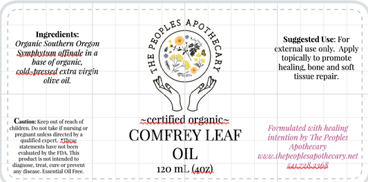 Comfrey Leaf Oil