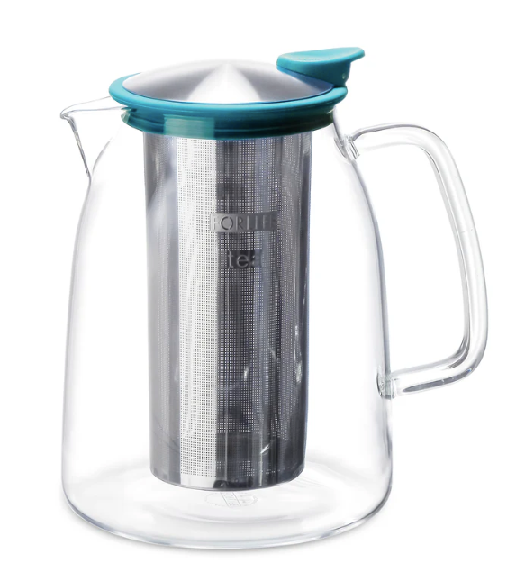 Mist Glass Iced Tea Jug with Basket Infuser