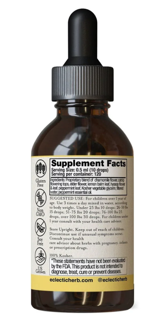 Kids Calming Tonic Peppermint 2oz