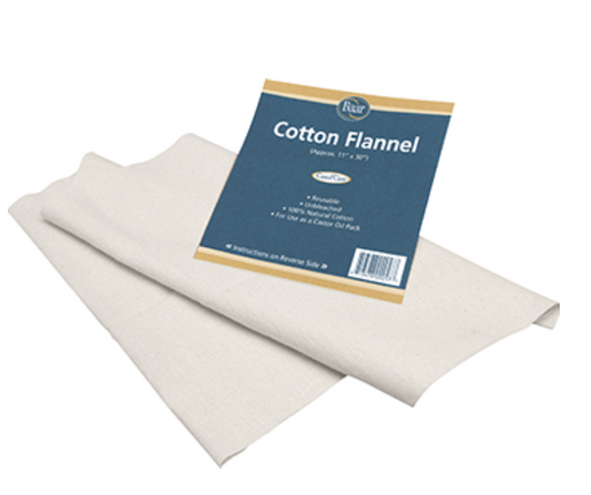 Cotton Flannel (Castor Oil Pack) 30"x12"