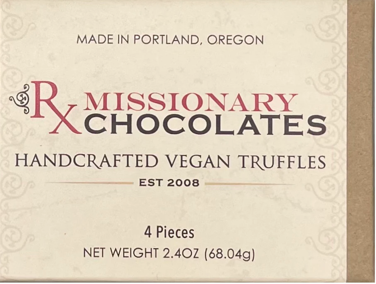 Chocolate Triangle Truffle Box (4 piece)