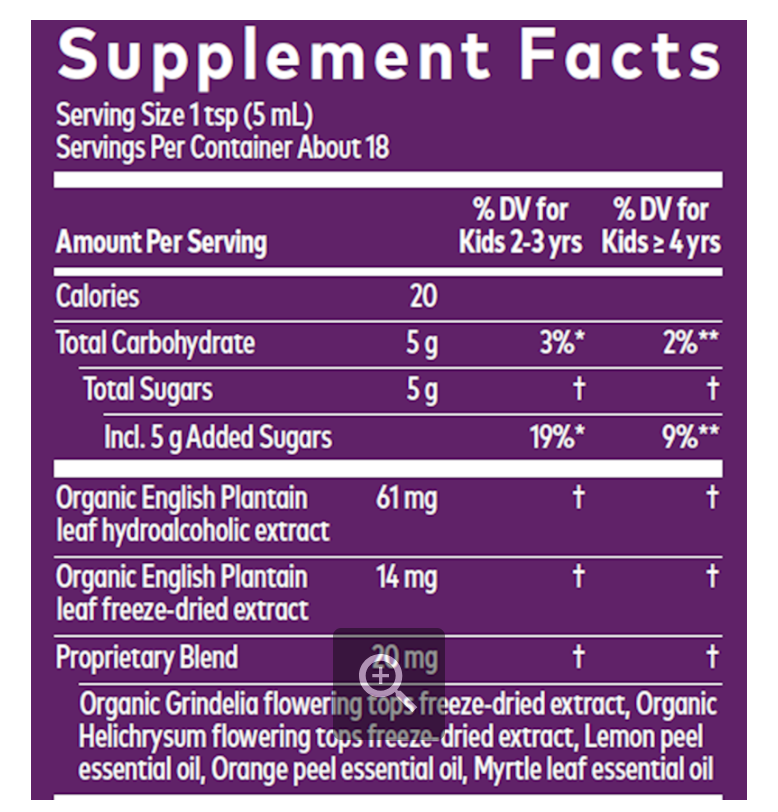 Bronchial Wellness for Kids Syrup 3oz