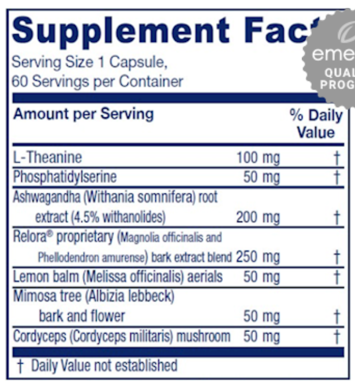 Cortisol Relief 60 Vegan caps