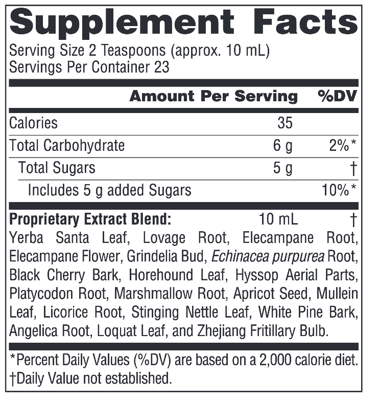 Dr. Tierra's Wild Cherry Bark Syrup 8oz