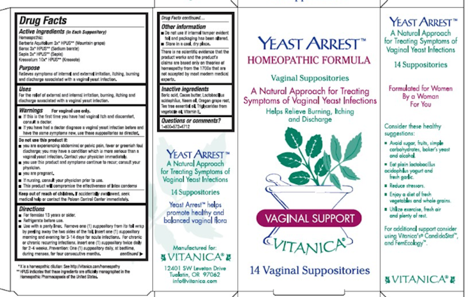 Yeast Arrest 14 suppositories
