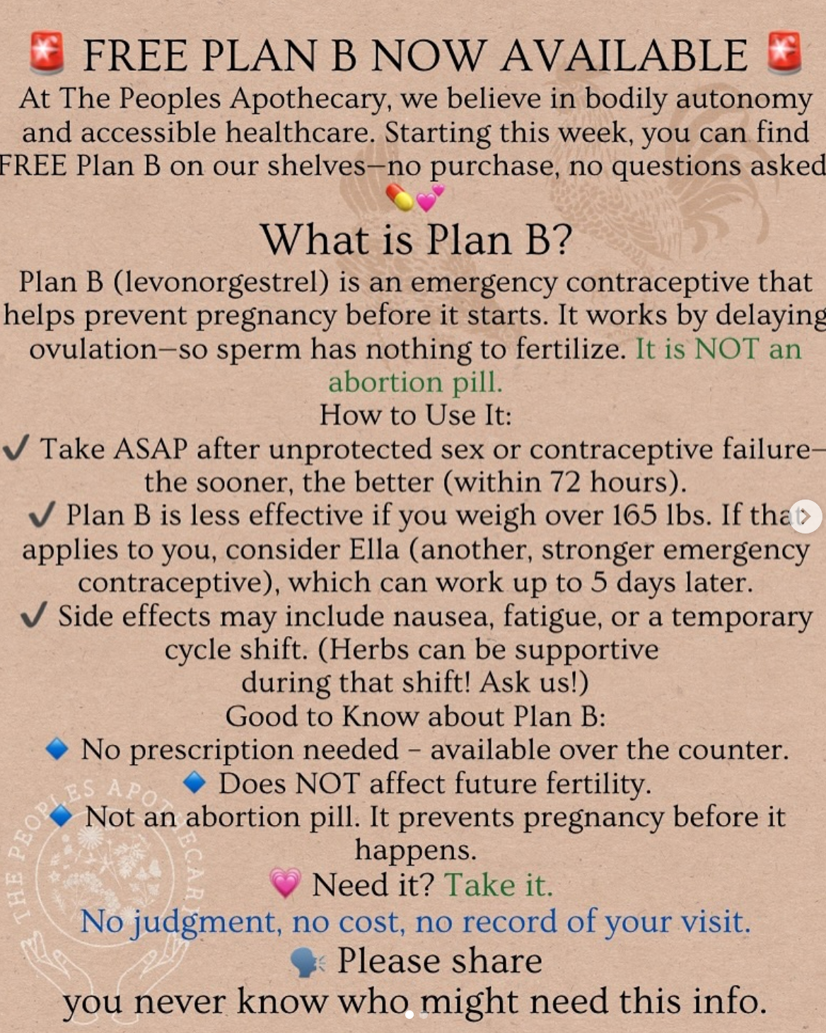 đź’Š Plan B Fund Donation