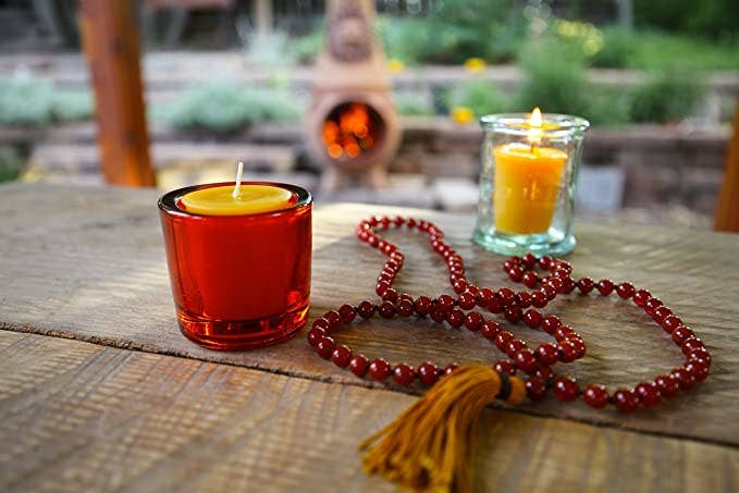 Votive 100% Pure Natural Beeswax Candles: Raw