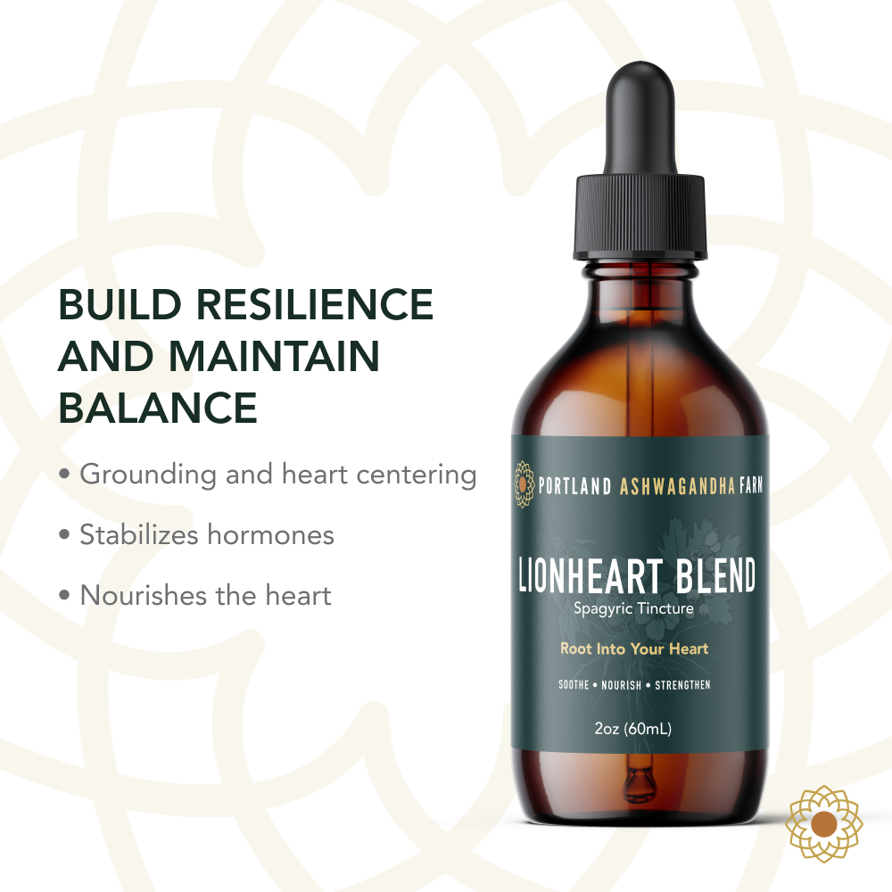 Lionheart Blend - Fresh Spagyric Tincture: 4oz