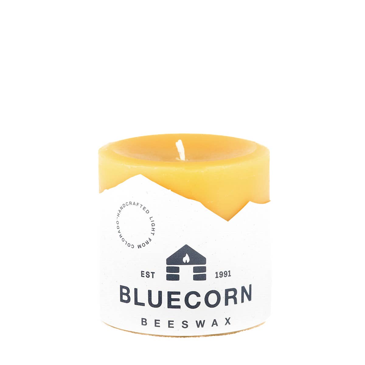 Apricot 100% Pure Natural Beeswax Pillar Candles: 3" x 6"