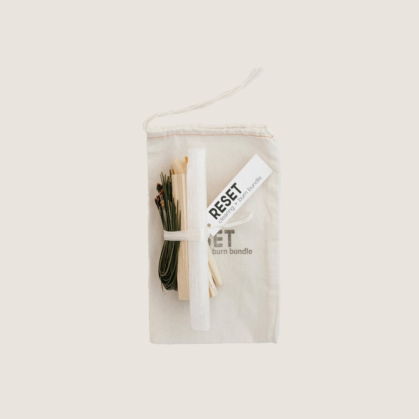 RESET | Clearing + Burn Bundle - Pine and Selenite Wand