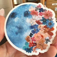 Flower Moon Sticker