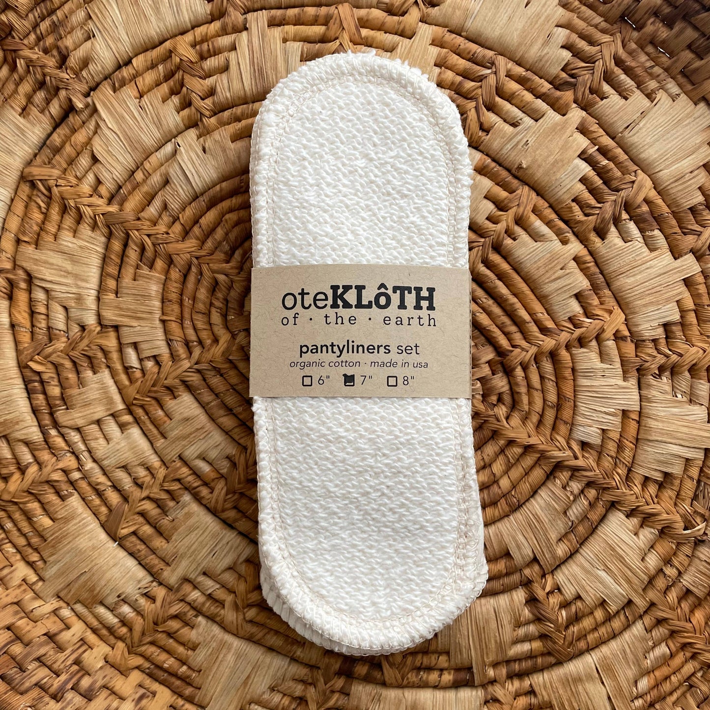 Cotton Pantyliner Set | Organic & Reusable: 6"