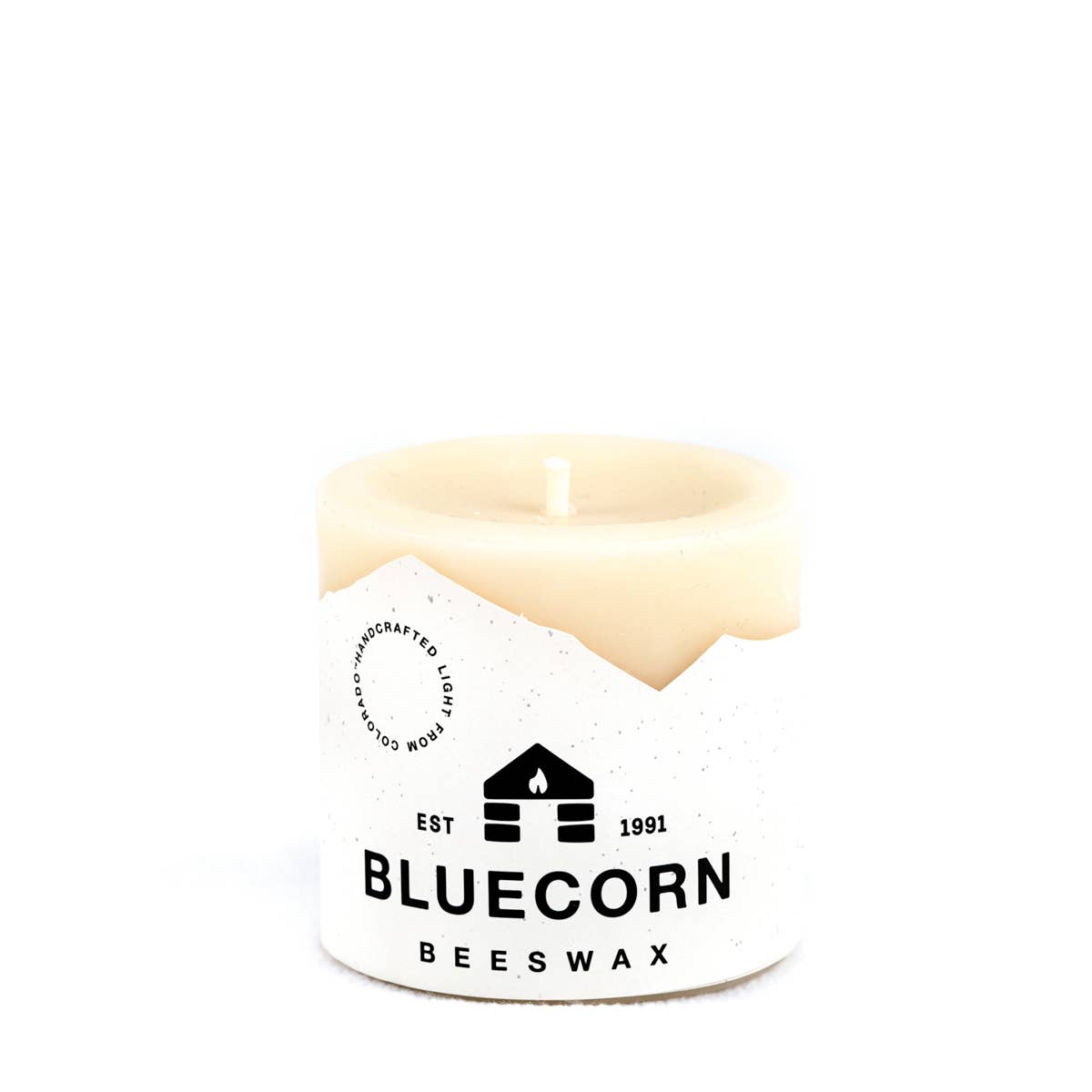 Apricot 100% Pure Natural Beeswax Pillar Candles: 3" x 6"