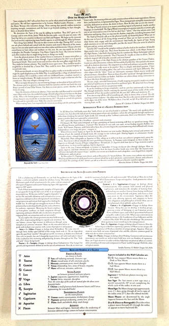 We'Moon Wall Calendar| Astrological Moon Phase Calendar
