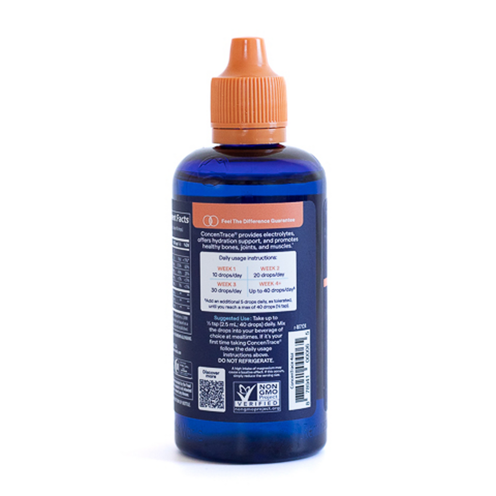 ConcenTrace TraceDrops 4oz plastic bottle