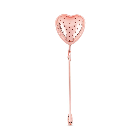 Rose Gold-Plated Stainless Steel Tea Infuser - Heart