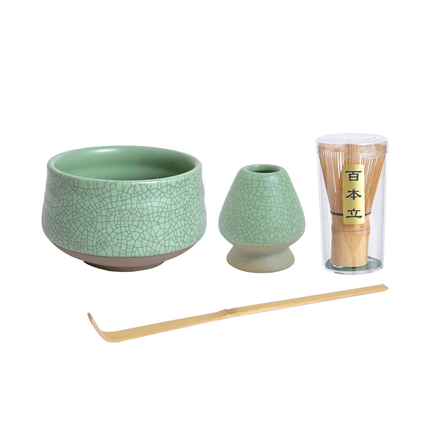 Ceremonial Matcha Bowl Whisk Stand and Scoop Set
