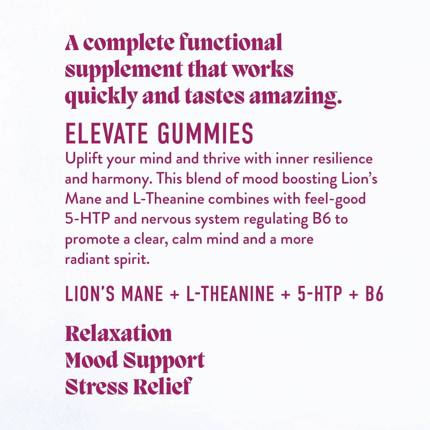 Elevate Mushroom Gummies (30)