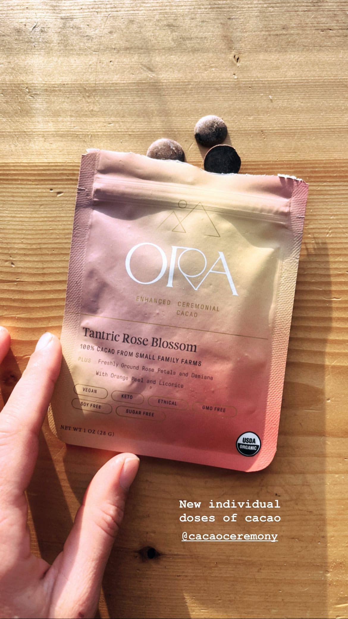 1/2 lb Tantric Rose Blossom Cacao