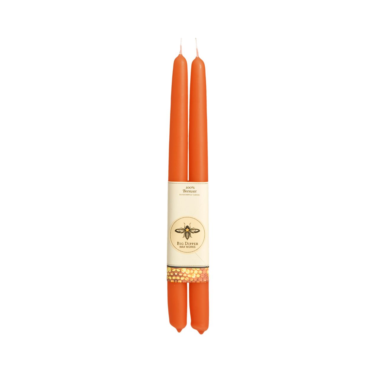 Pumpkin Taper: Standard (12" x 7/8") Beeswax