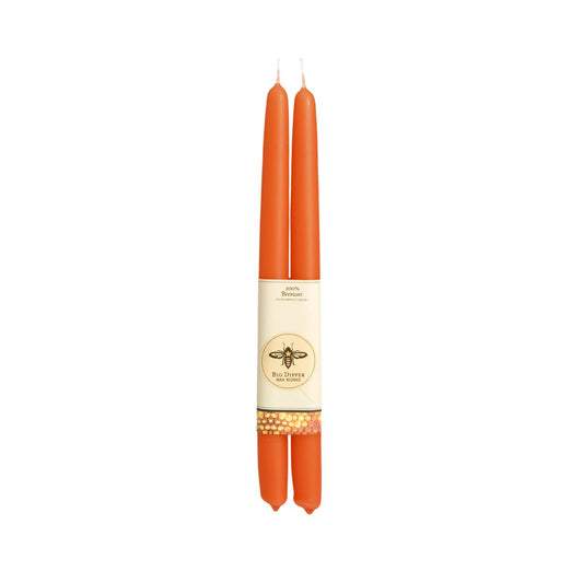 Pumpkin Taper: Standard (12" x 7/8") Beeswax