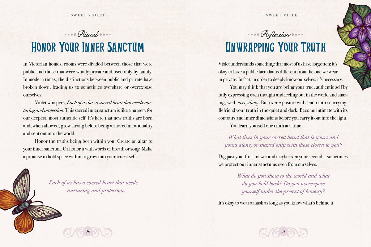 The Illustrated Herbiary Book & Deck by Maia Toll