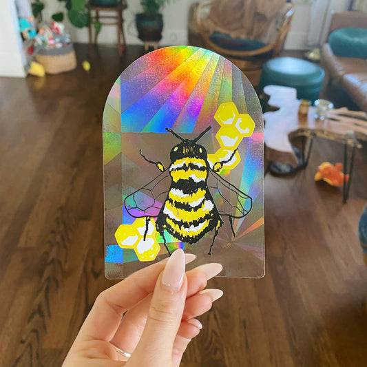 Bee Suncatcher Window Decal