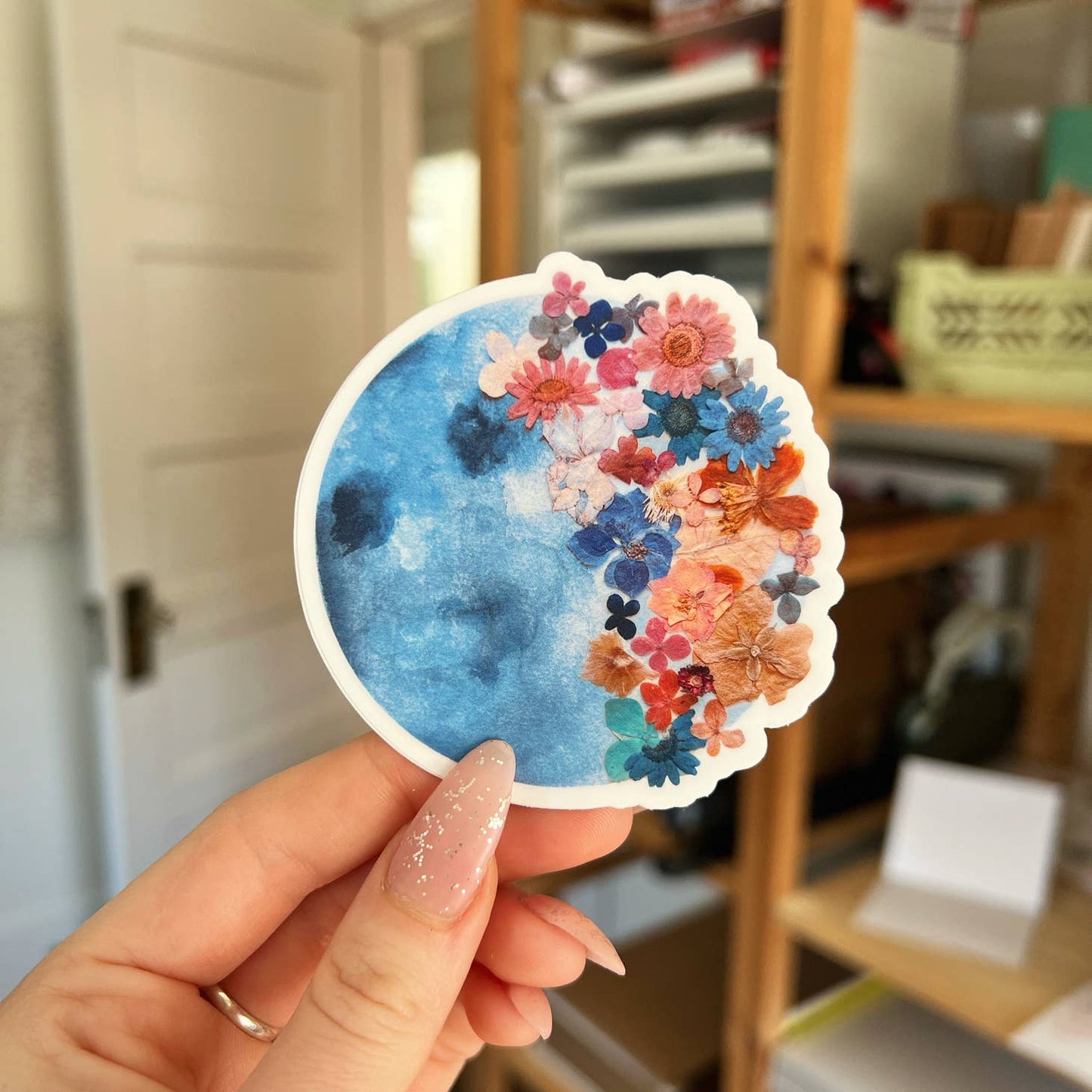 Flower Moon Sticker
